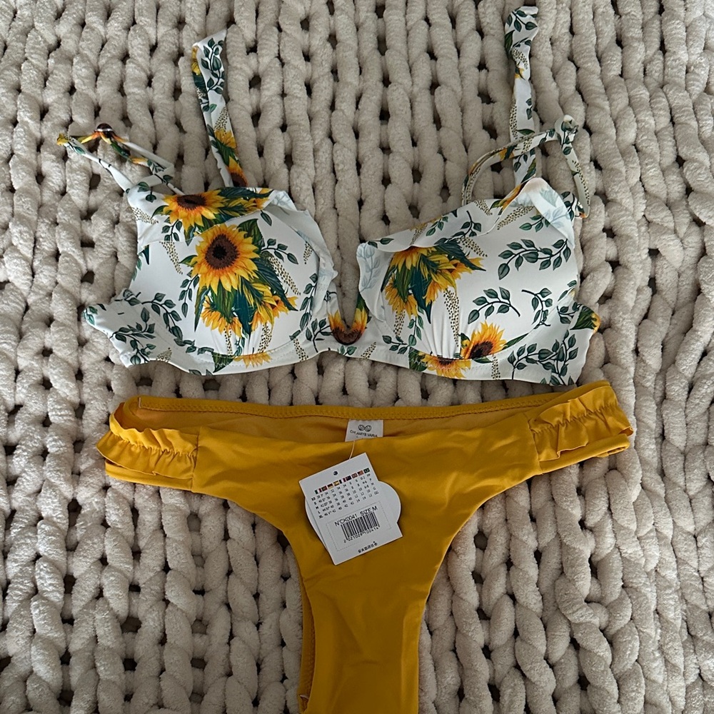 Floral Sunflower Bikini Set